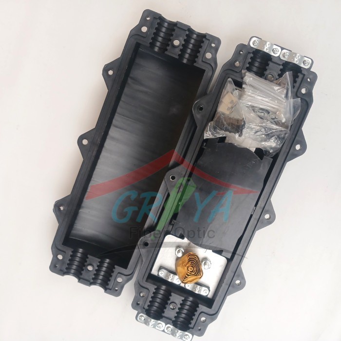 Jual Closure Inline 48 Core Fiber Optik Joint Closure Besar 48C Outdoor ...
