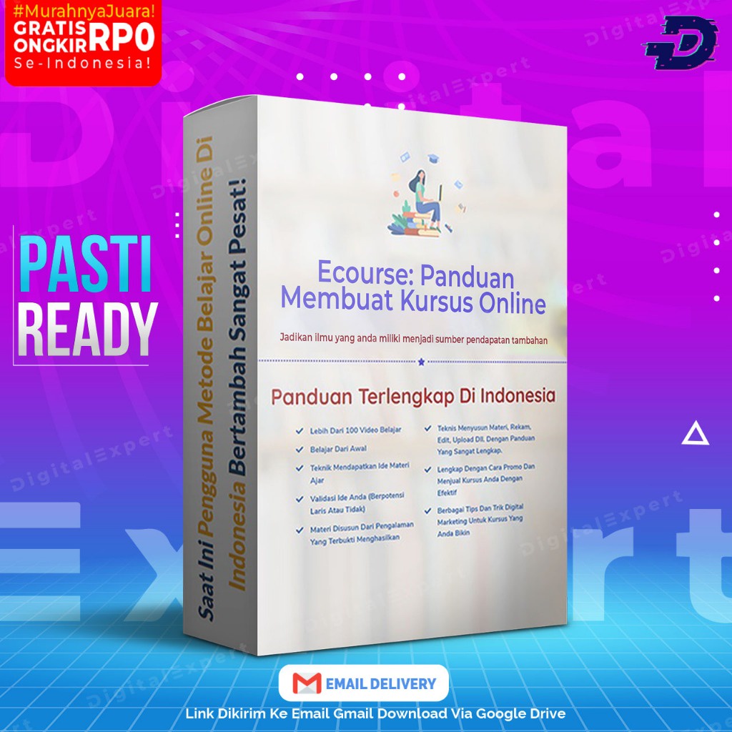 Jual Panduan Lengkap Cara Membuat Kursus Online Course dan Hasilkan