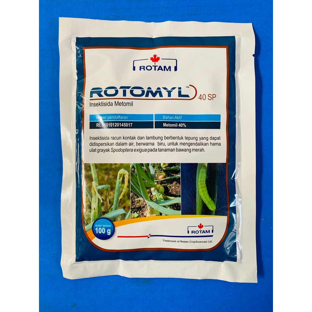 Jual Insektisida Kontak Metomil Pengendali Ulat ROTOMYL 40SP isi 100gr ...