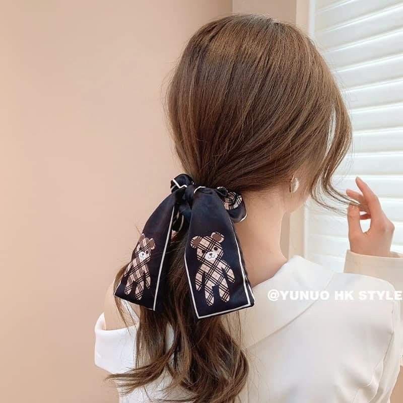 Jual Ikat Rambut Wanita Model Scraf Bentuk Pita Scrunchie Aksesoris ...