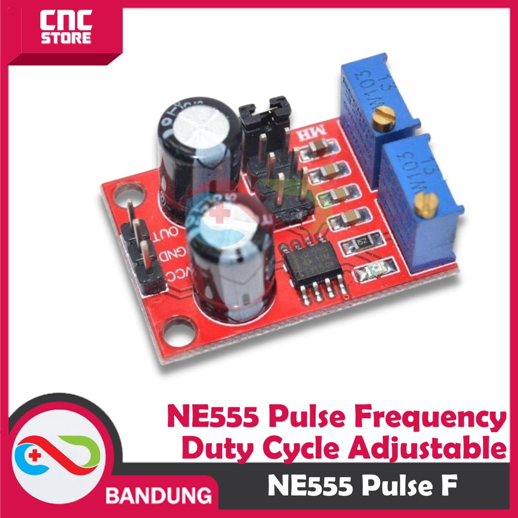 Jual NE555 PULSE GENERATOR FREQUENCY DUTY CYCLE PWM SQUARE TIMER MODULE
