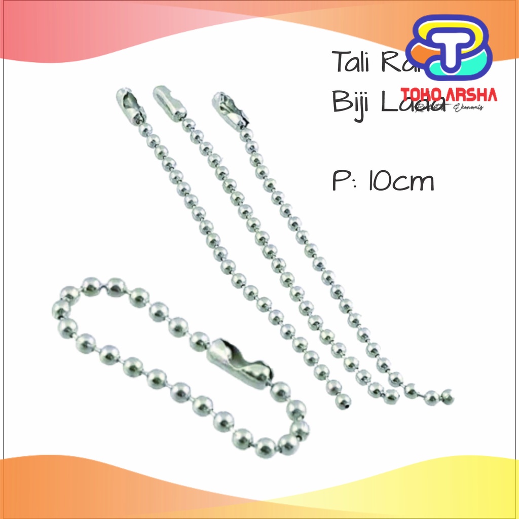 Jual Rantai Hang Tag Rantai Biji Lada Tali Rantai Tali Hang Tag Keychain  DIY Gantungan Kunci Ballchain Eceran /pcs - toko_arsha