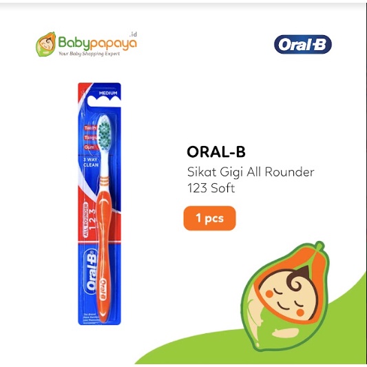 Jual ORAL-B Sikat Gigi All Rounder 123 Soft | Shopee Indonesia