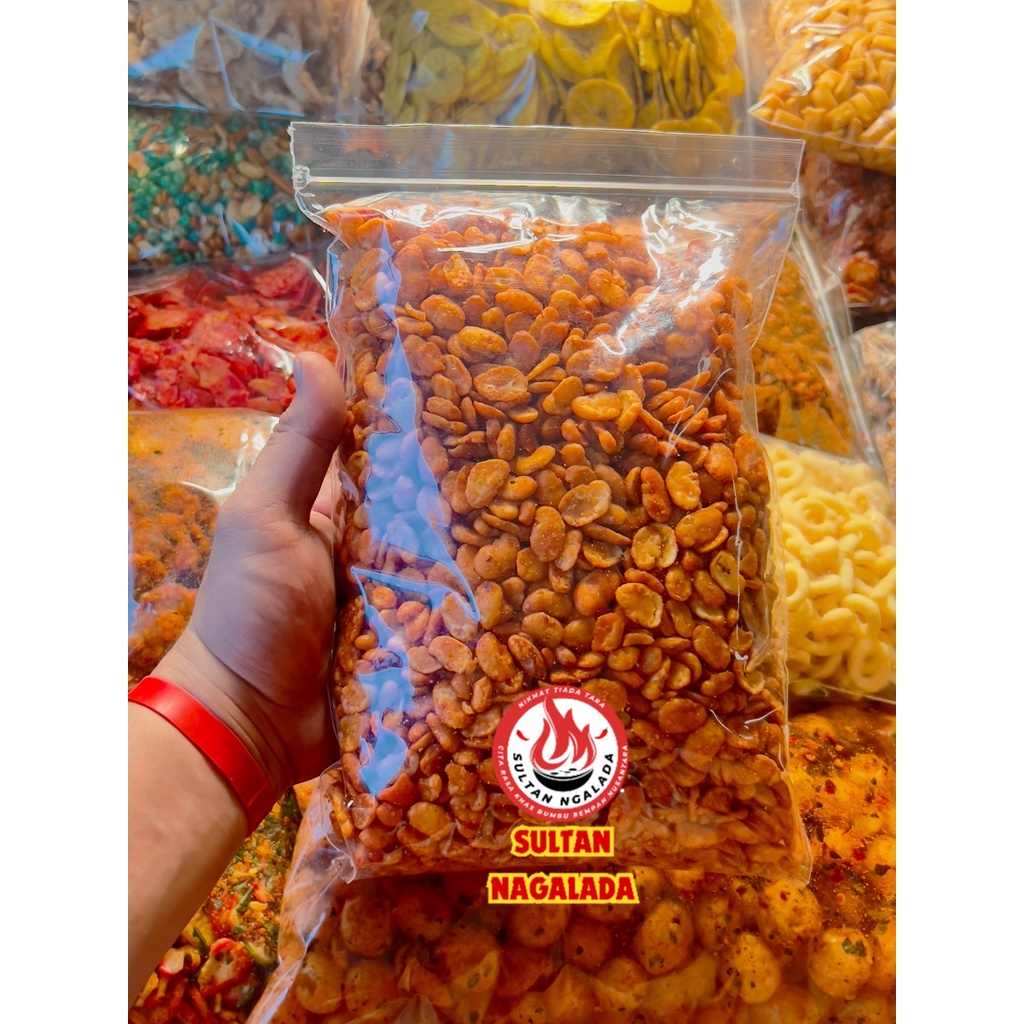 Jual Kacang Koro Kupas Rasa Pedas 1kg Broad Bean Spicy Flavour Pedas