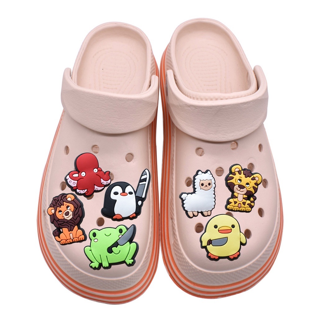 Jual 373 Pin Sandal Crocs Jibbitz Cakaran Hewan New Hiasan Sendal Flat