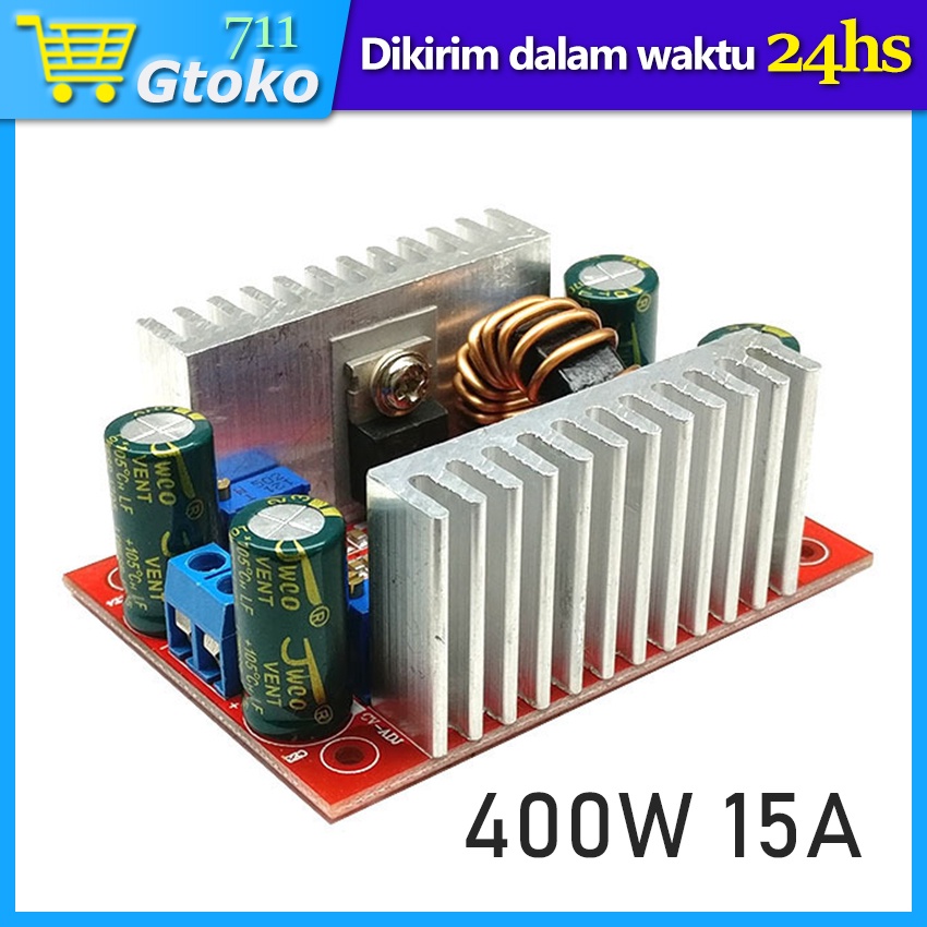 Jual Modul Step Up DC-DC 400W 15A Boost Converter 8.5-50 V To 10-60 V ...