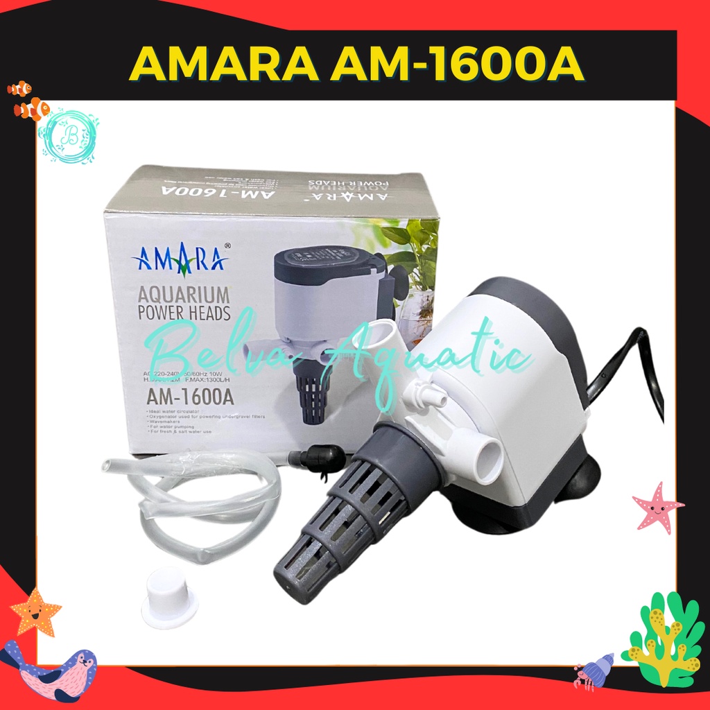Jual Amara AM-1600A AM 1600 A Pompa Air Celup Aquarium Aquascape ...