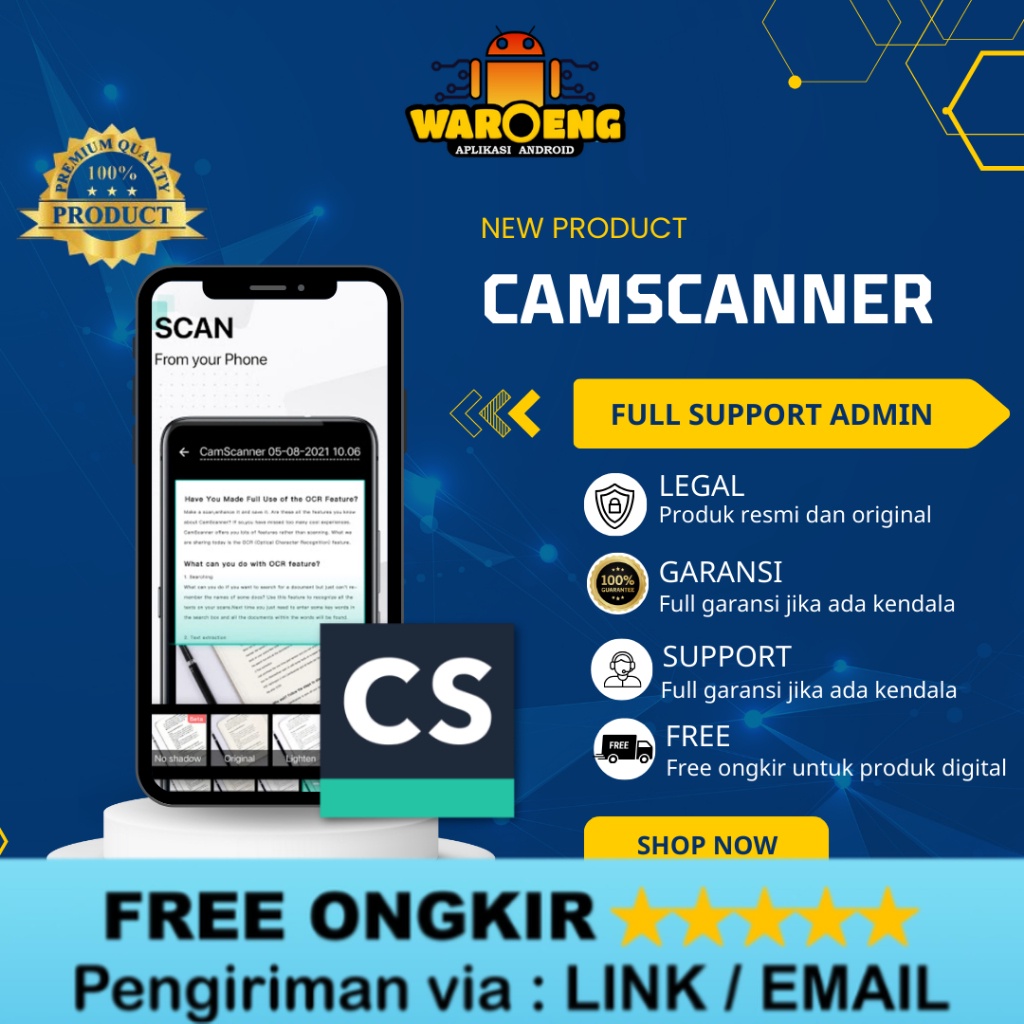 Jual Cam Scanner Plus Untuk Semua Device Android/Ios/ Aplikasi