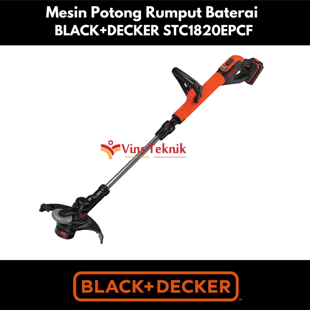 Jual Potong rumput baterai cordless string trimmer STC1820EPCF Black ...