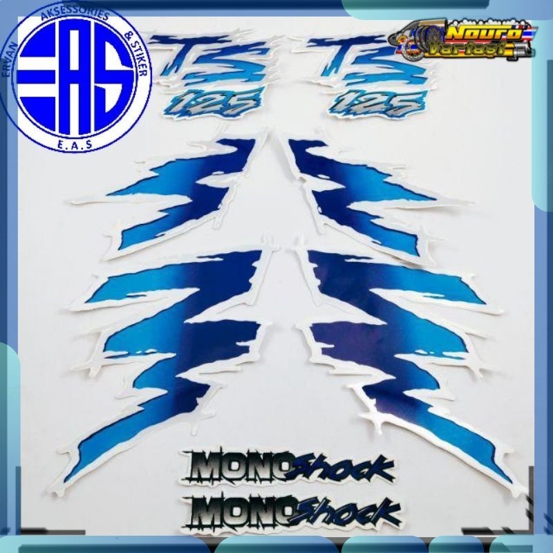 Jual Stiker Striping Suzuki Ts Petir Ts Biru Stiker Standar Bagus Shopee Indonesia