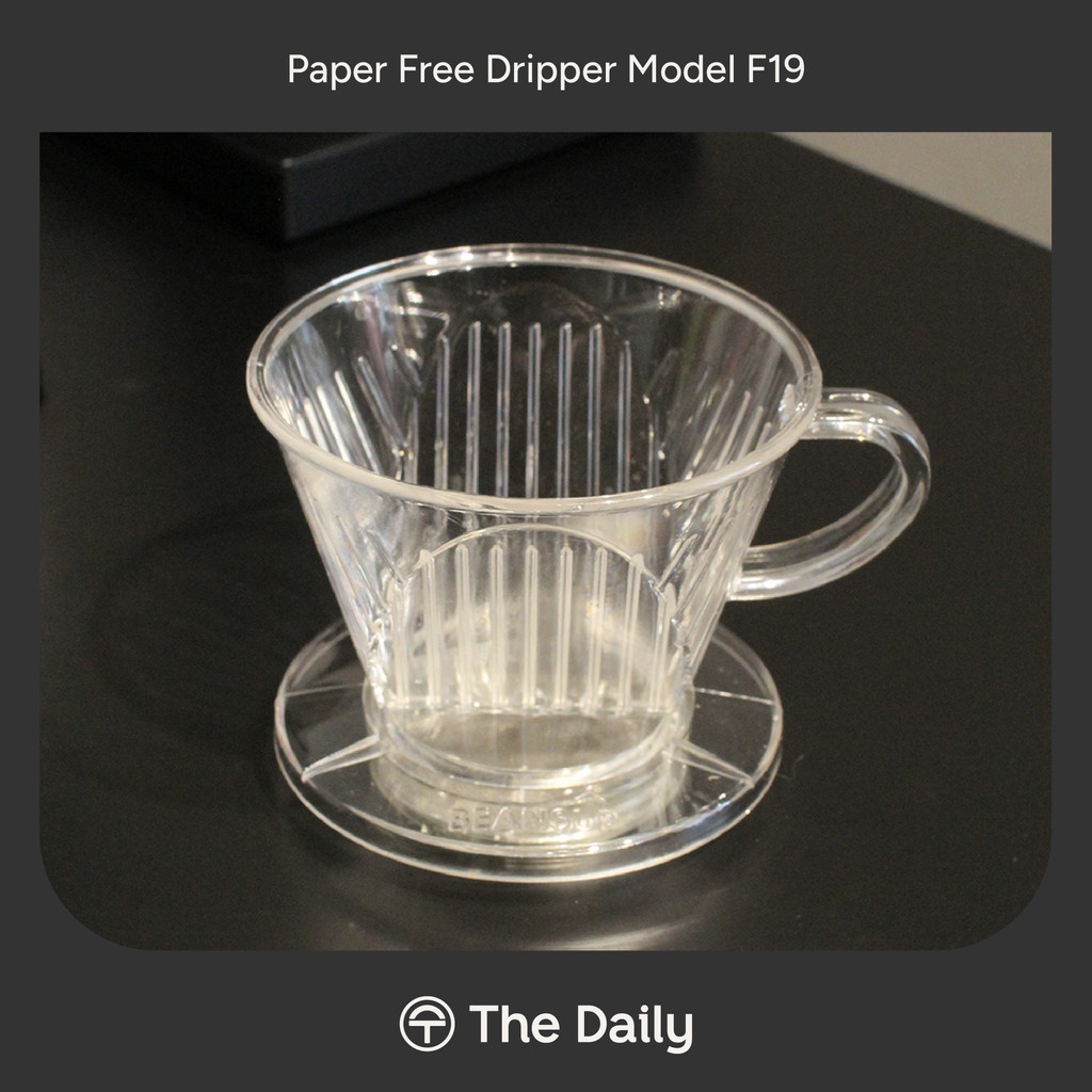 Jual Paper Free Dripper Model F19 - Dripper Kopi Flat Bottom Plastik ...