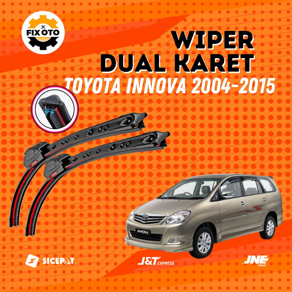 Jual Wiper Dual Blade Mobil Toyota Kijang Innova Lama 2004 - 2015 Model ...