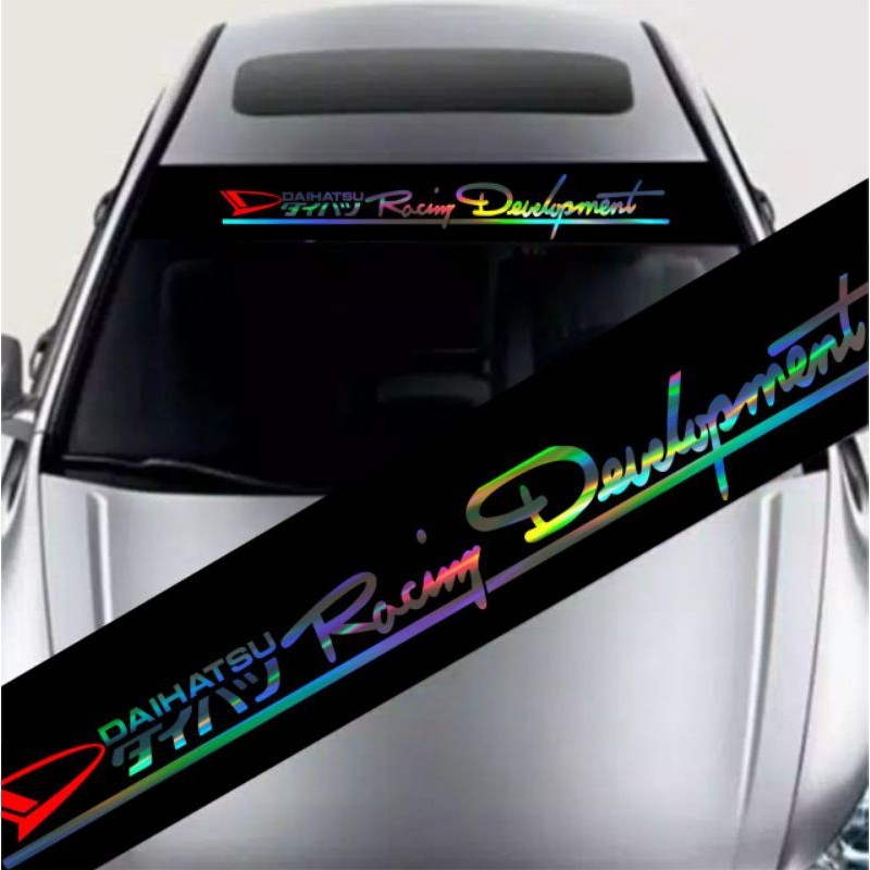 Jual Stiker mobil kaca depan belakang Racing Development hologram ...