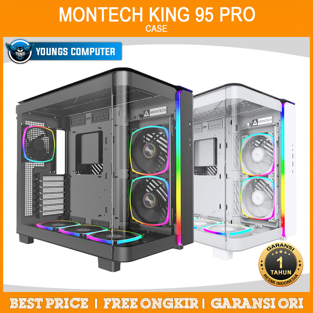 Jual CASE MONTECH KING 95 PRO - Mid Tower ATX Casing | Shopee Indonesia