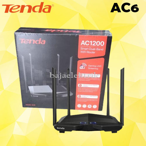 Jual TENDA AC6 SMART DUAL-BAND WIFI ROUTER (AC1200) | Shopee Indonesia