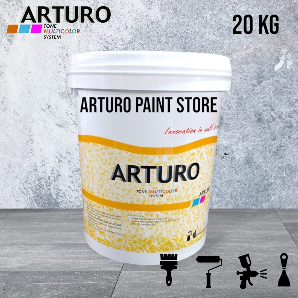 Jual ARTURO Type Texture Stone Pail 20kg TS 01 02 03 TS01 TS02 TS03 Cat ...