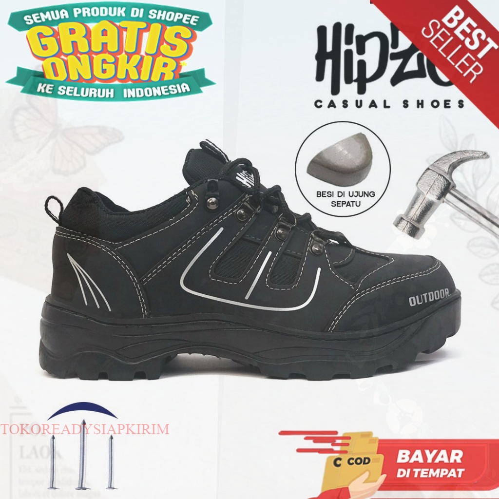 Jual Sepatu Merk Hipzo Safety Sol Full Karet M Untuk Kerja Proyek