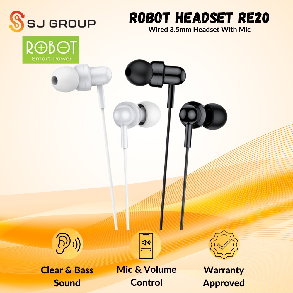 Jual Headset Robot Re Wired Earphone Bass Jack Mm With Mic