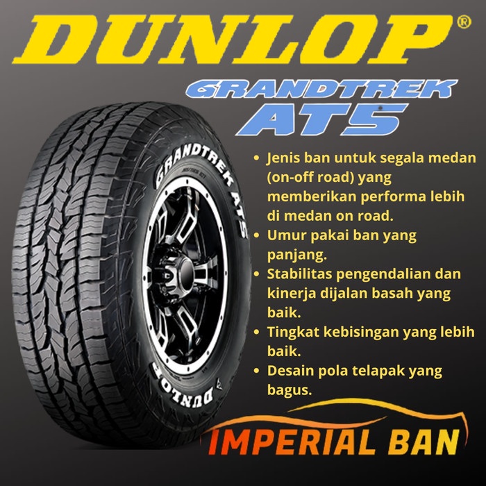 Jual 225/65 R17 ban mobil Dunlop Grandtrek AT5 | Shopee Jual 225/65 R17 ban mobil Dunlop Grandtrek AT5 | Shopee