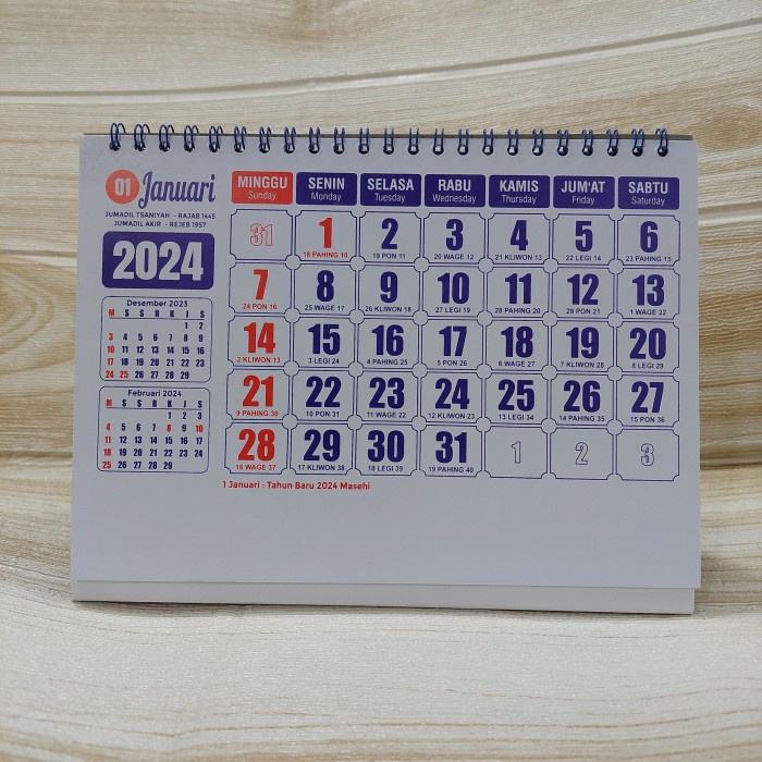 Jual KALENDER MEJA STANDARD 2024 - Angka Biru Dan Gambar | Shopee Indonesia