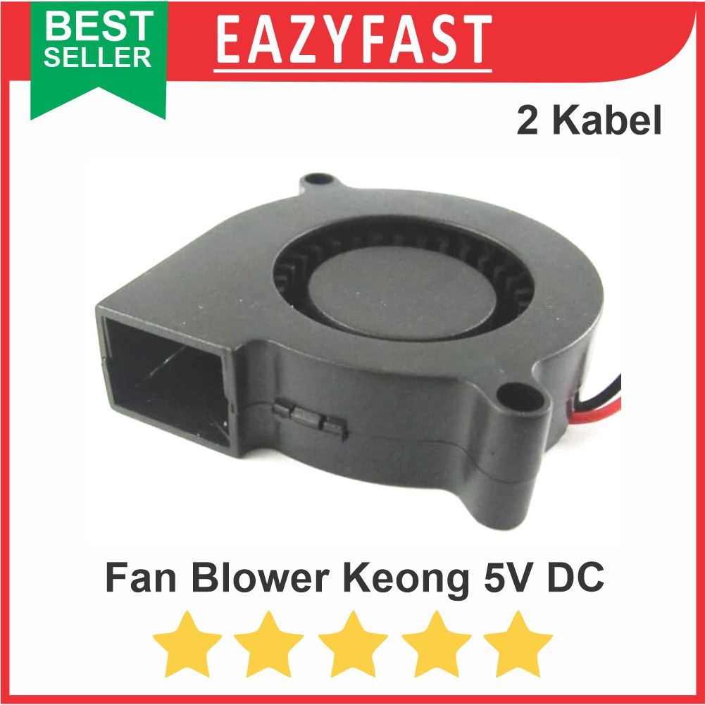 Jual Blower Fan Kipas Angin Keong DC 5V Turbo Brushless Fan Cooler ...