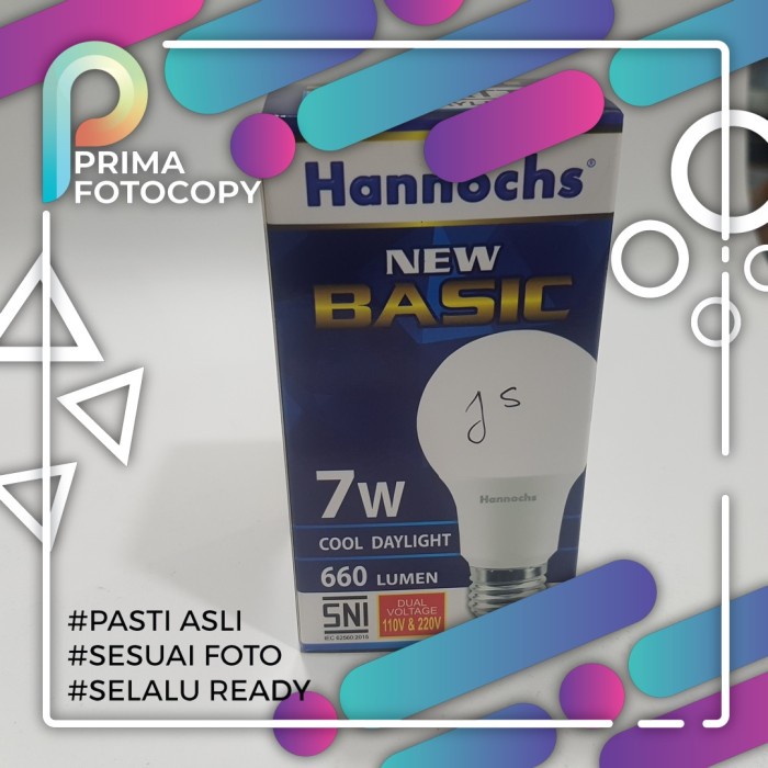 Jual Lampu LED HANNOCHS BASIC 7W|CAHAYA PUTIH|KAMAR MANDI TOILET DAPUR ...