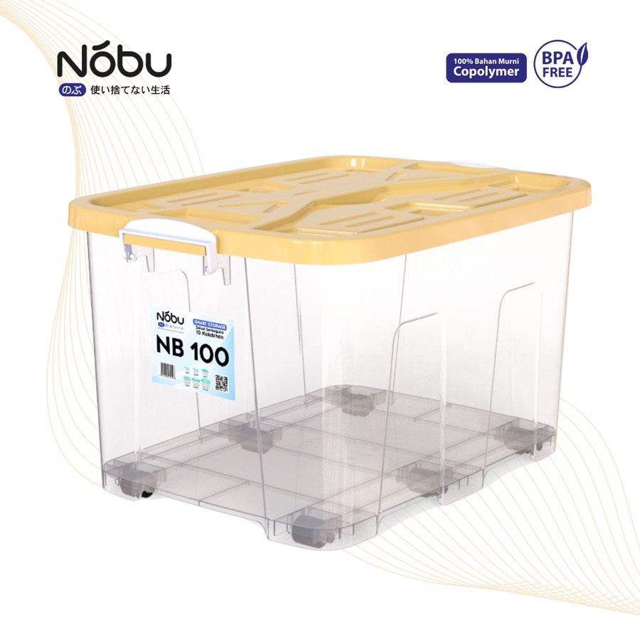 Jual (GS) Box container NOBU 40L / Kontainer kotak penyimpanan 40L ...
