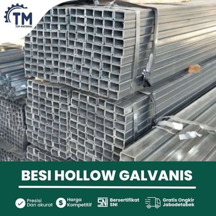 Jual Harga Besi Hollow Galvanis 4x4 Cm Tebal 1 Mm X 6 Meter Per Batang ...