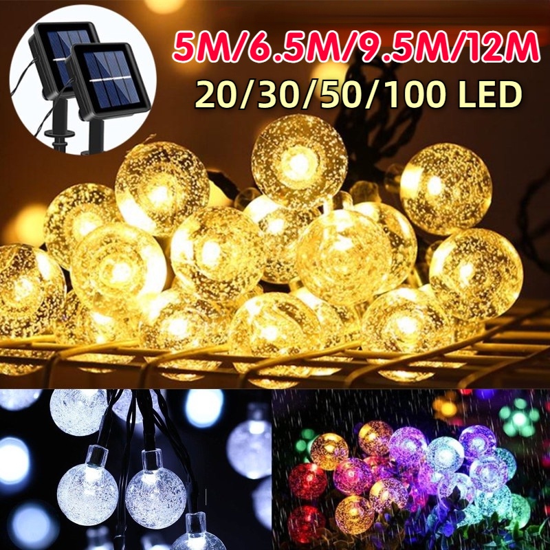 Jual Lampu String Surya 12meter 100lampu/ Lampu Pohon Natal /IP65 Lampu ...