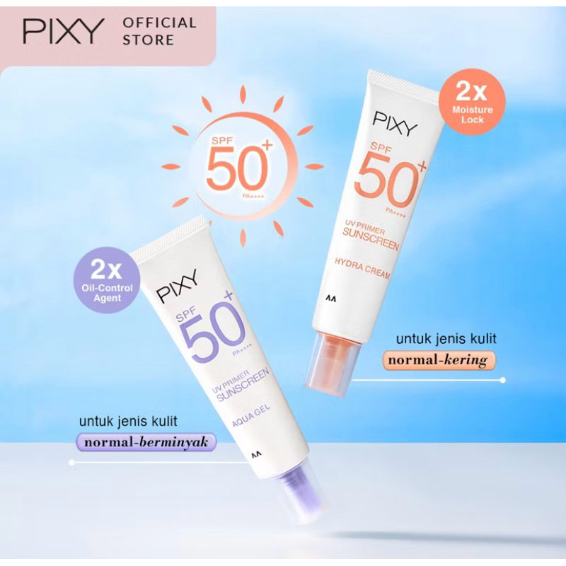 Jual PIXY UV PRIMER SUNCREEN SPF 50+ PA++++ AQUA GEL / HYDRA CREAM ...