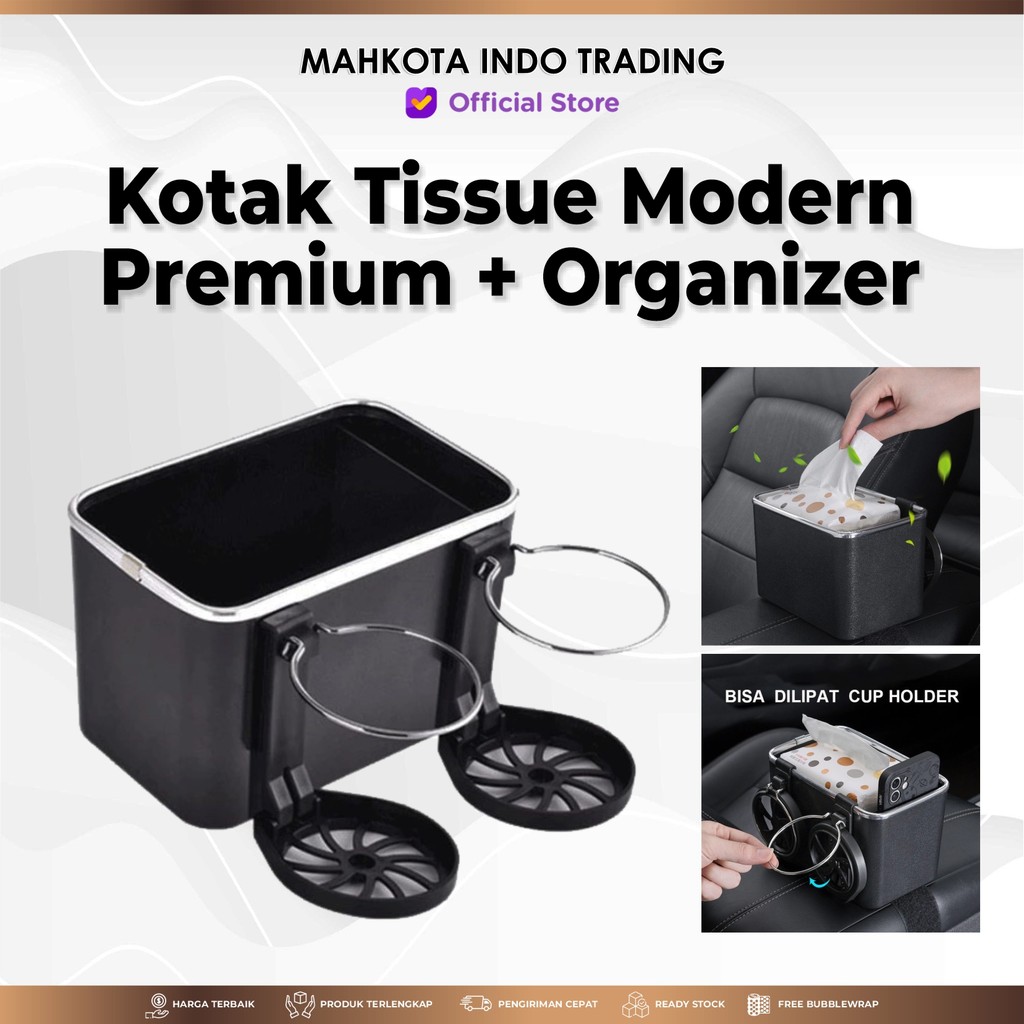 Jual MahkotaStore Tempat Tisu Mobil Premium dengan Tempat Botol ...