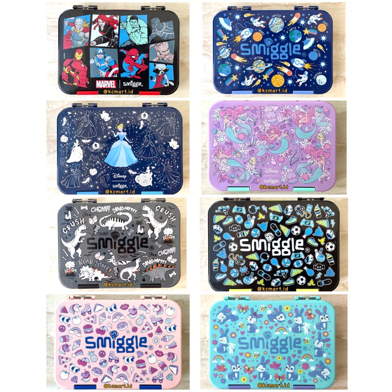 Jual BIG SALE!! Smiggle Lunch Box Bento Box Yum Box Sky Hi Kotak Bekal