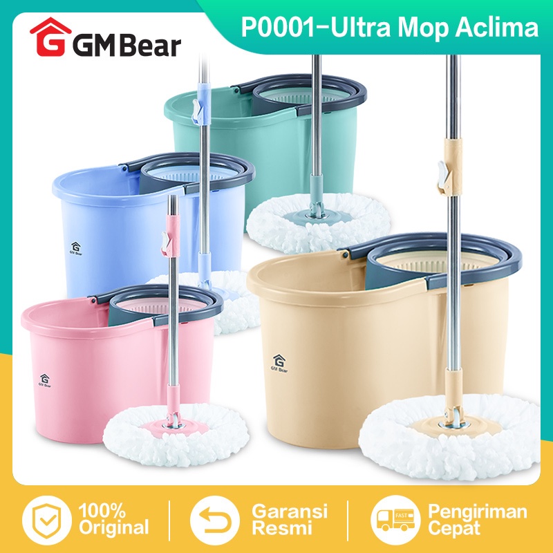 Jual GM Bear Alat Pel Lantai Ultra Mop Aclima Spin Mop Pembersih