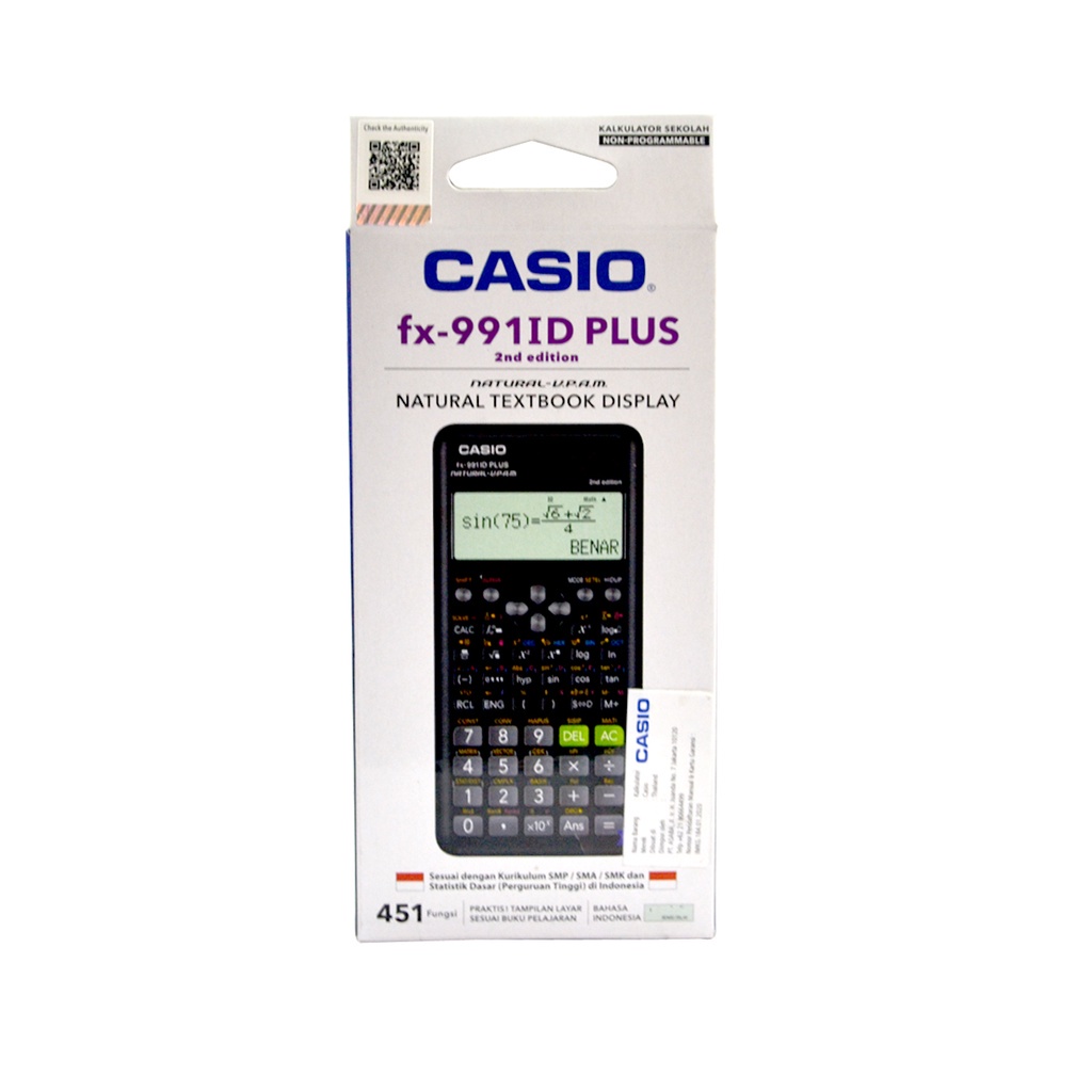 Jual Kalkulator CASIO FX991 ID PLUS 2nd Calculator Scientific Shopee