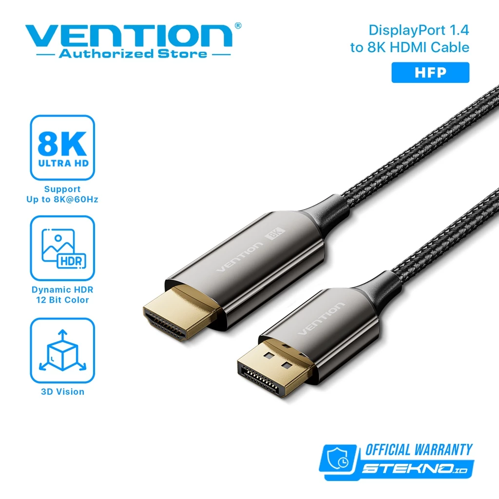 Vention Kabel DisplayPort DP to HDMI Male Converter 8K 4K HD