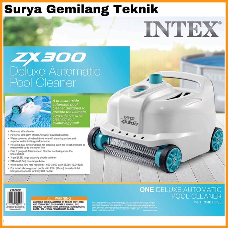 Jual Mesin Vacum Pembersih Kolam Renang Vacuum Robot ZX300 Automatic
