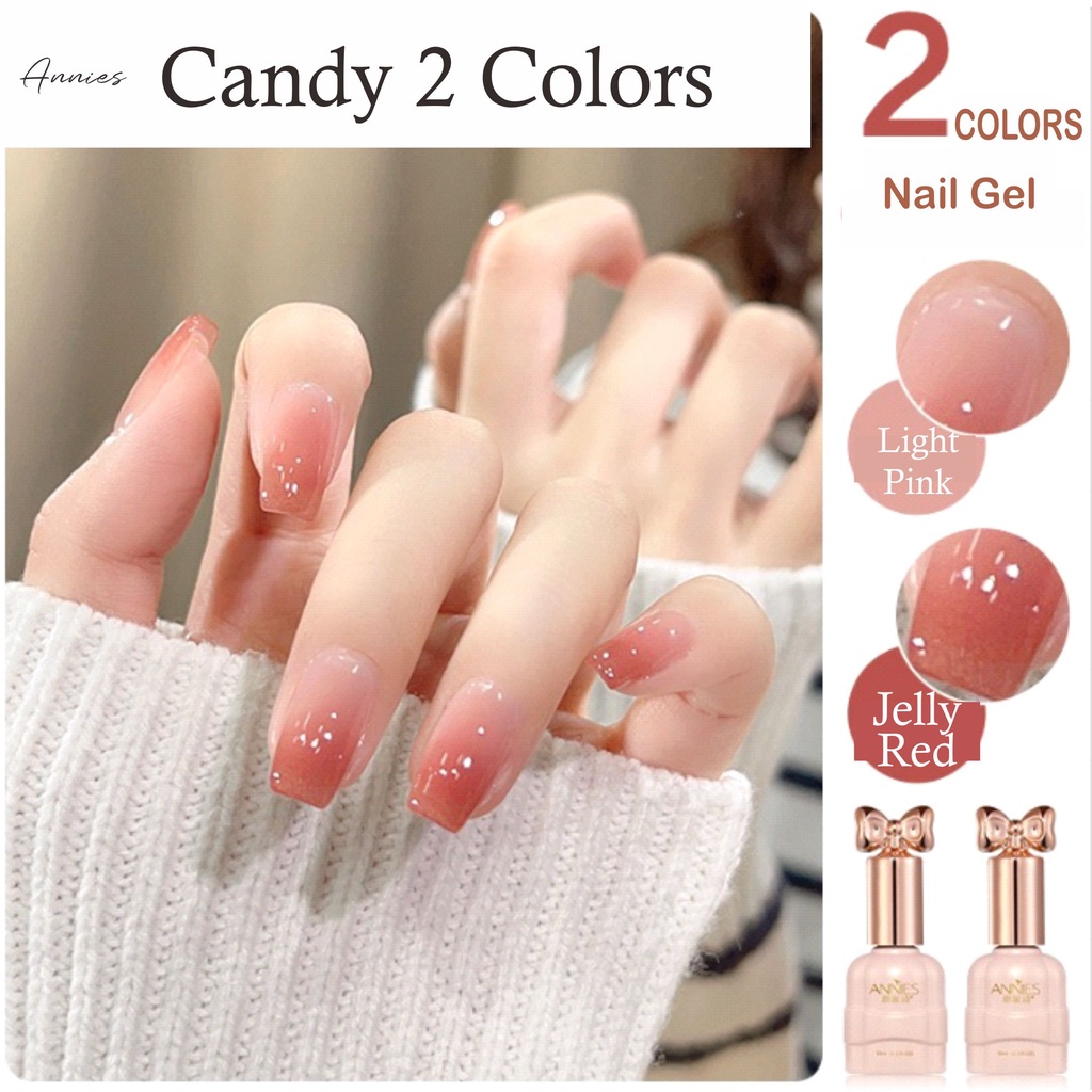 Jual Annies Candy 2 Colors Nail Gel Set With Glitter Part 3 | Kutek ...
