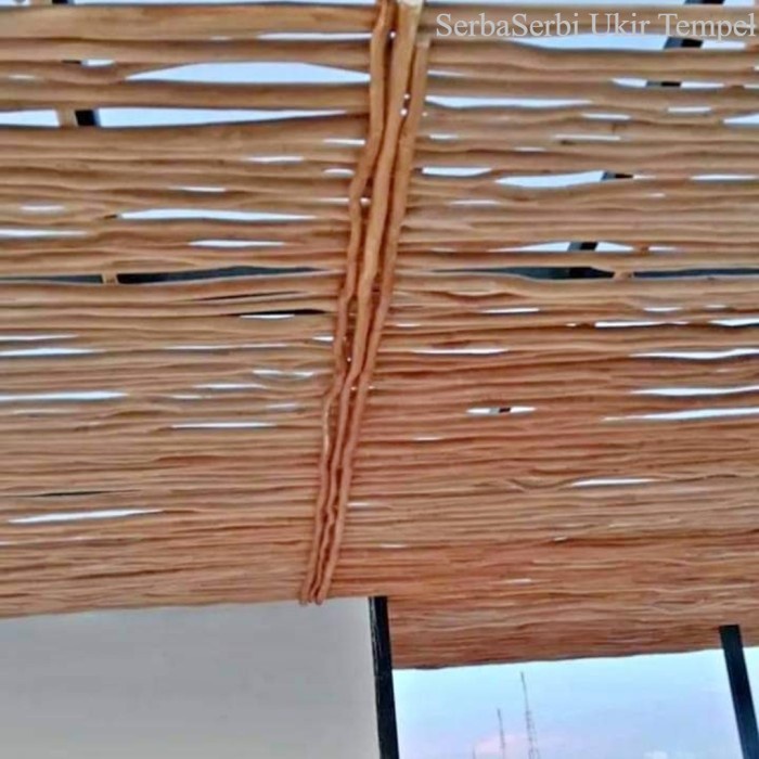 Jual Ranting Kayu Jati Kering 250 CM Bahan Atap Dekorasi Termurah ...