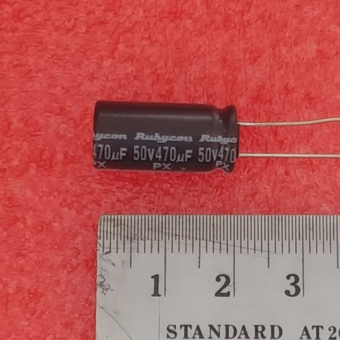 Jual Kapasitor Elektrolit Elco Elko 470uf 50v Rubycon PX | Shopee Indonesia