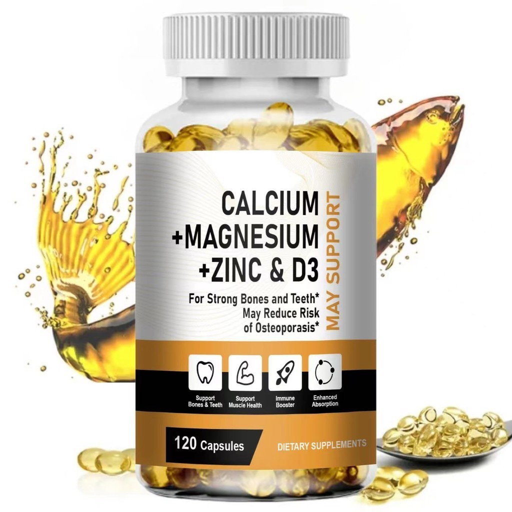 Jual Calcium Magnesium Zinc Capsules with Vitamind3 for Strong Bones ...