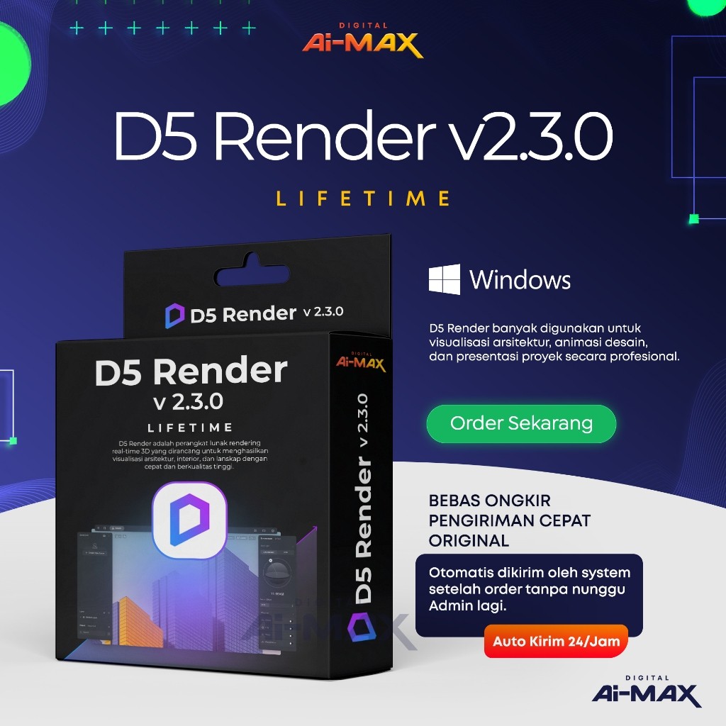 Jual [] D5 Render v2.3.0 - Visualisasi 3D Ultra Realistis untuk Desain ...