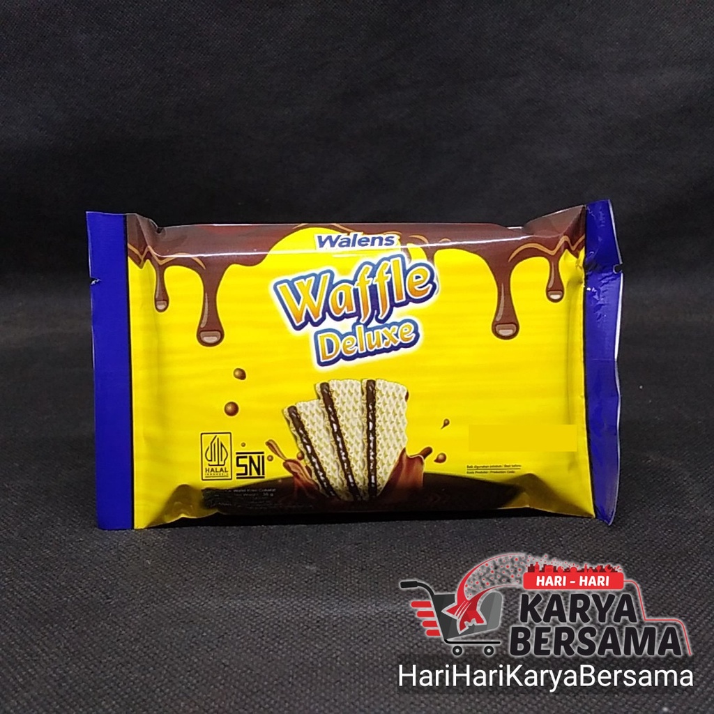 Jual NISSIN WALENS WAFFLE DELUXE WAFER COKLAT 30GR Shopee Indonesia
