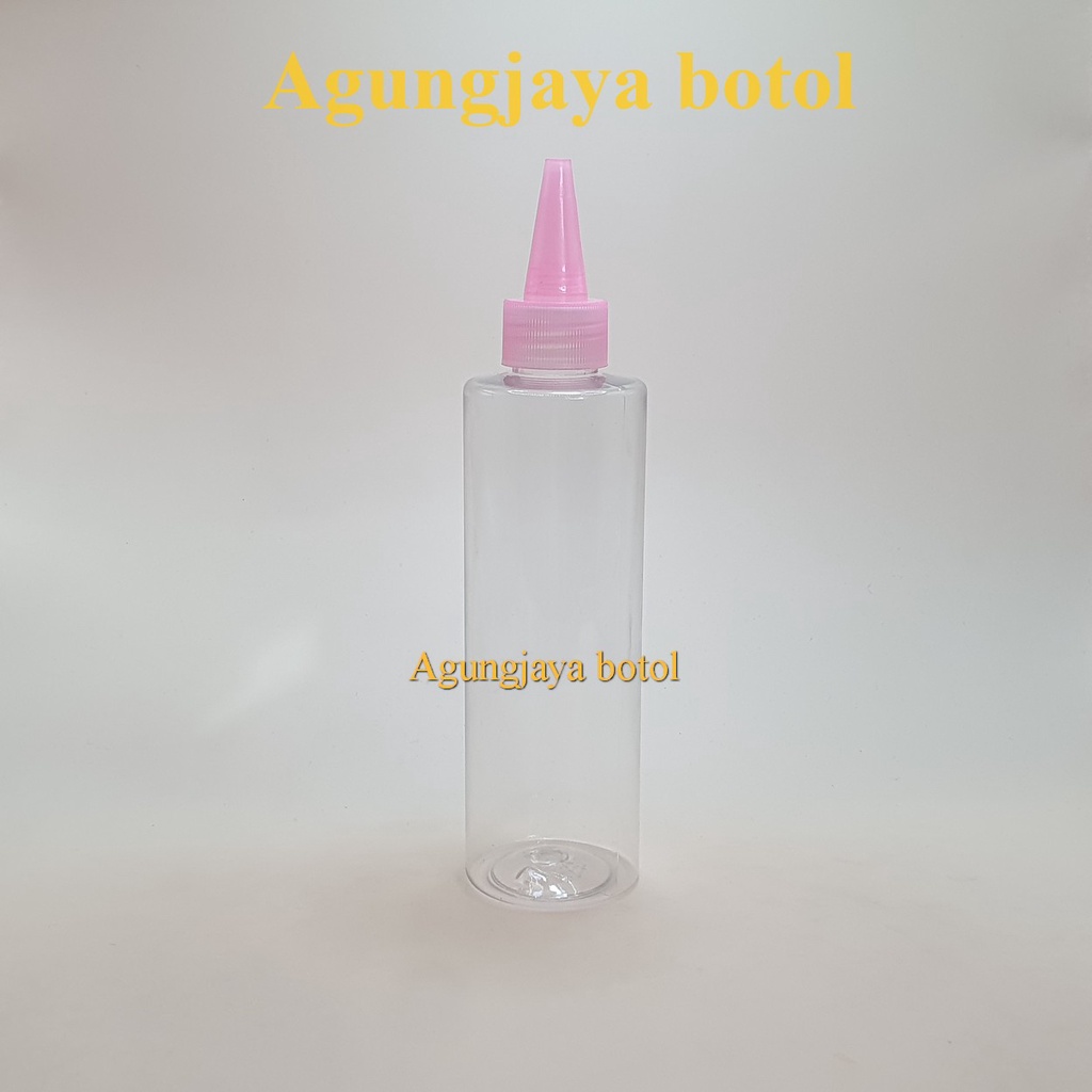 Jual Botol Pet 220 ml RF Natural Tutup Kerucut / Botol Round Flate ...