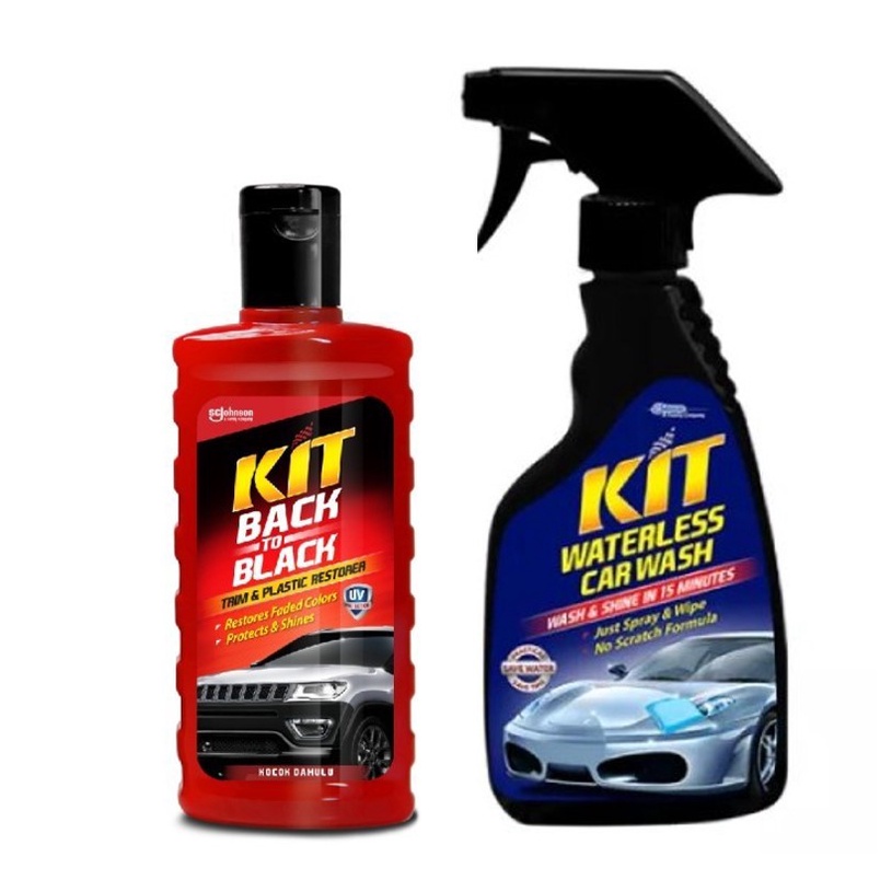 Jual Paket Kit Back to Black 250ml + Kit Waterless Car Wash Pump 500ml