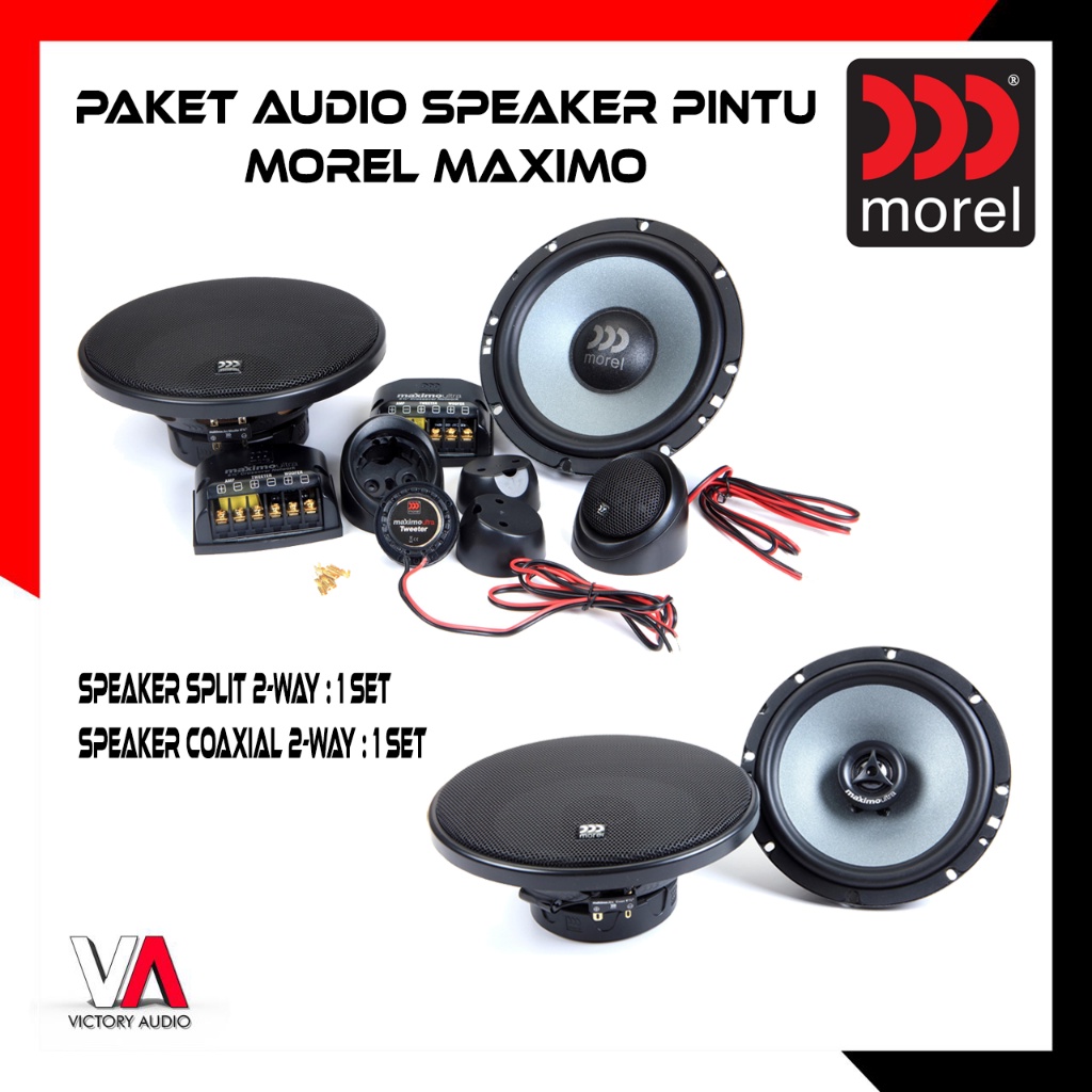 Jual Paket Audio Mobil Full Set Speaker Pintu Morel Maximo Ultra