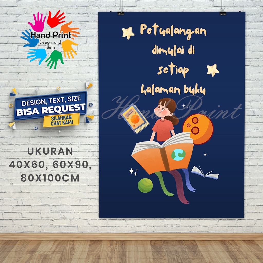 Jual Spanduk Banner MMT Ayo Membaca Pojok Baca Pendidikan Motivasi Anak ...