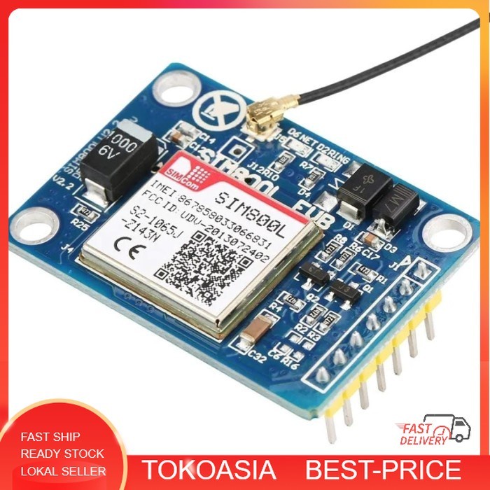 Jual SIM 800L V2 upgrade version GSM GPRS module for arduino 5V ...