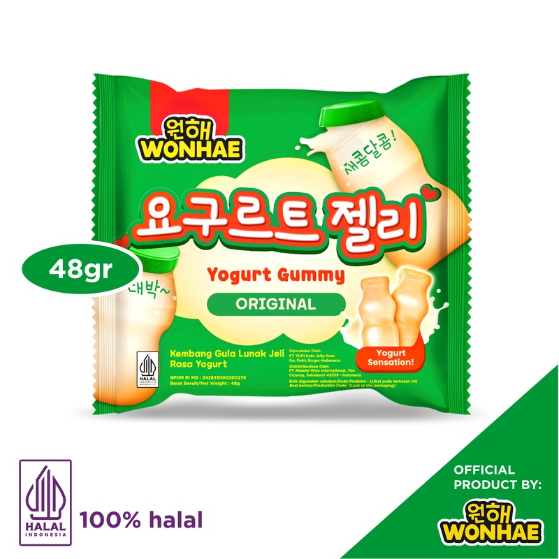 Jual Wonhae Gummy Yoghurt 48 gr / Yoghurt / Yogurt Gummy / Permen Rasa ...