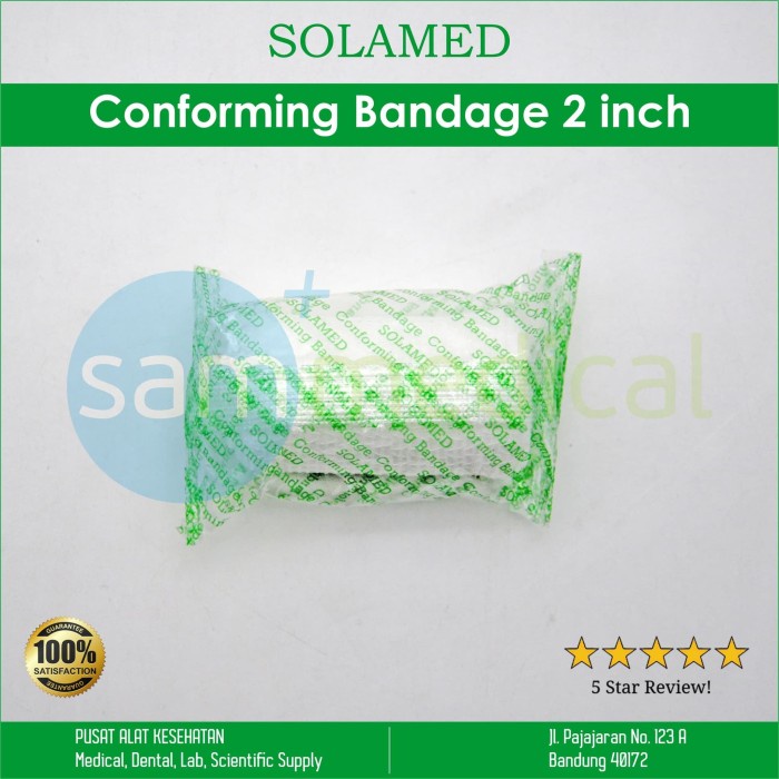 Jual Solamed Kain Kasa Perban/Verban Conforming Bandage 2 inch | Shopee ...