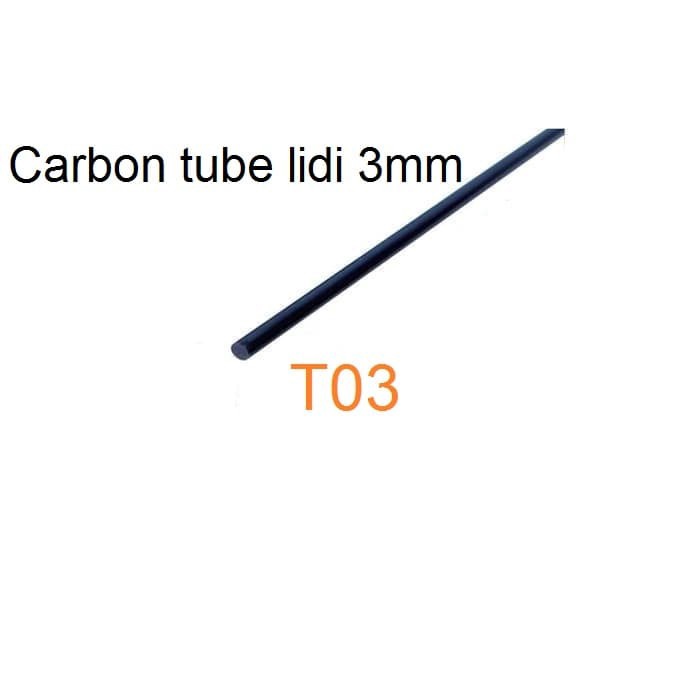 Jual Pipa Karbon tube Carbon lidi Spar Solid Rod 3mm 500mm 50CM RC ...